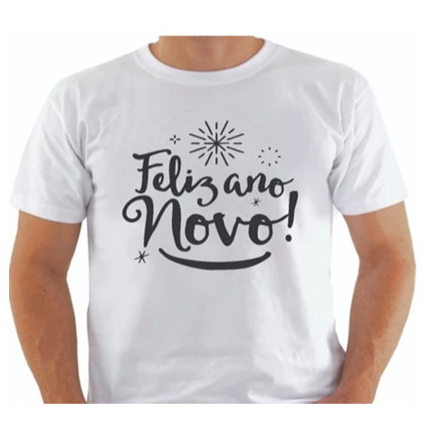 Camisa Masculina Feliz Ano Novo 2025