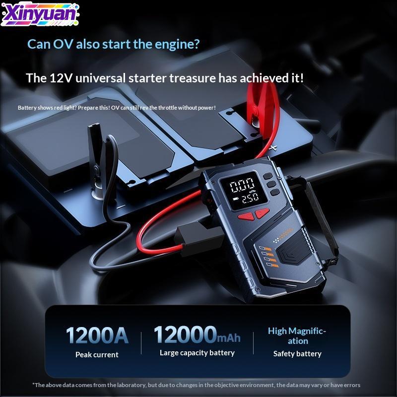 xiny Jump Starter Com Compressor De Ar 12V Portátil Bateria Booster 150 PSI Inflador De Pneus Para Carro A Gasolina Supo