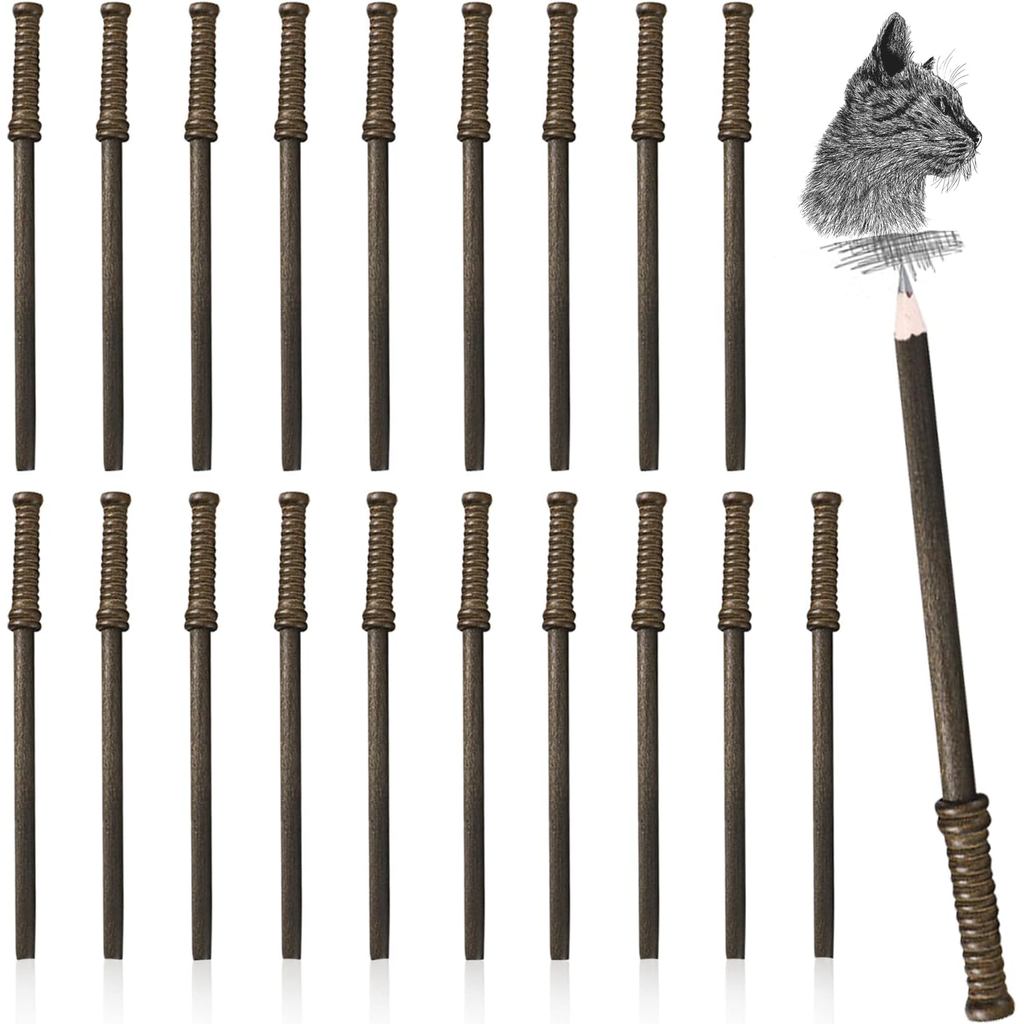Weahre 20 Lápis em Forma de Varinha Mágica para Fantasias de Halloween, Aniversários, Festas Temáticas de Magia, Lembran