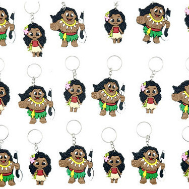 Chaveiro Moana E Muai 10un Lembran Tema Aniversário Mimo