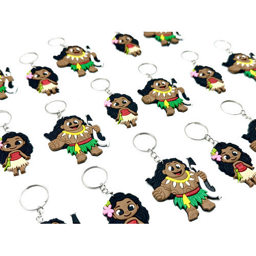 Chaveiro Muai E Moana 10un Lembran Tema Aniversário Mimo Top
