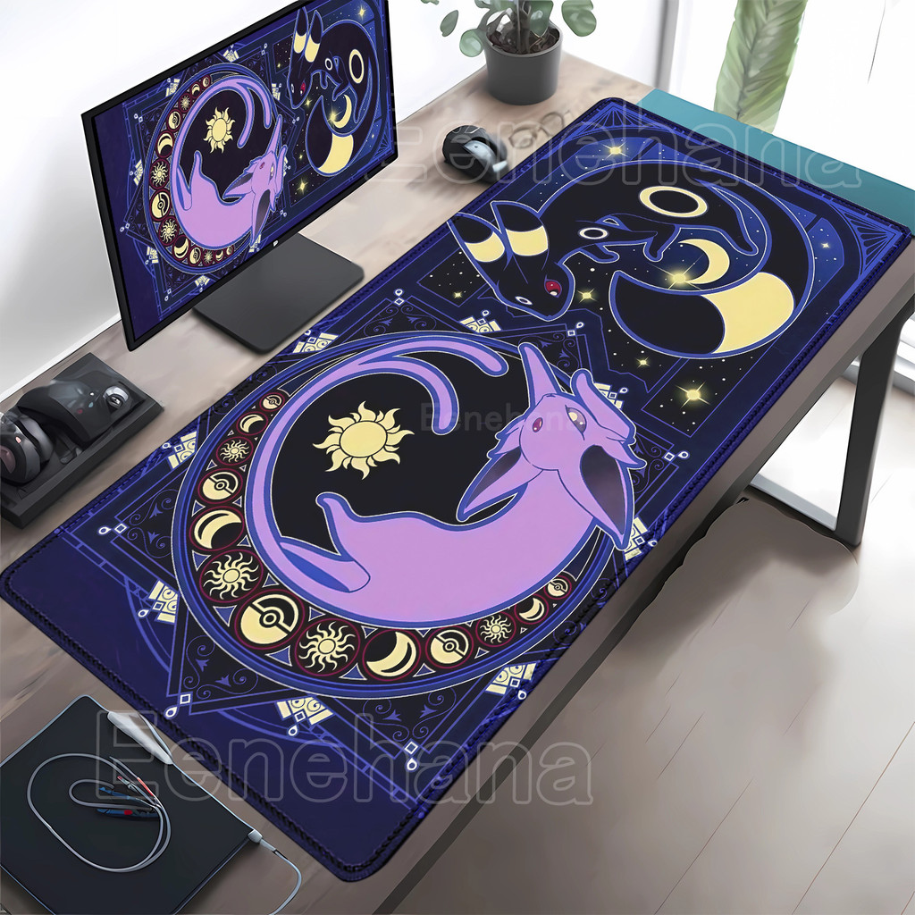 Anime Eevee gaming Mouse Pad Kawaii XXL PC Teclado overlock Tapete Acessórios De Escritório Borracha Impressão HD De Mes