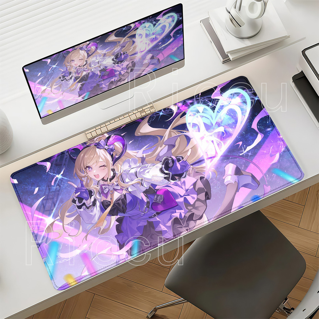 Impressão HD Liino Arknights Endfield Maior Mouse Pad Escritório Teclado Gaming Overlock Mousepad PC Base Antiderrapante