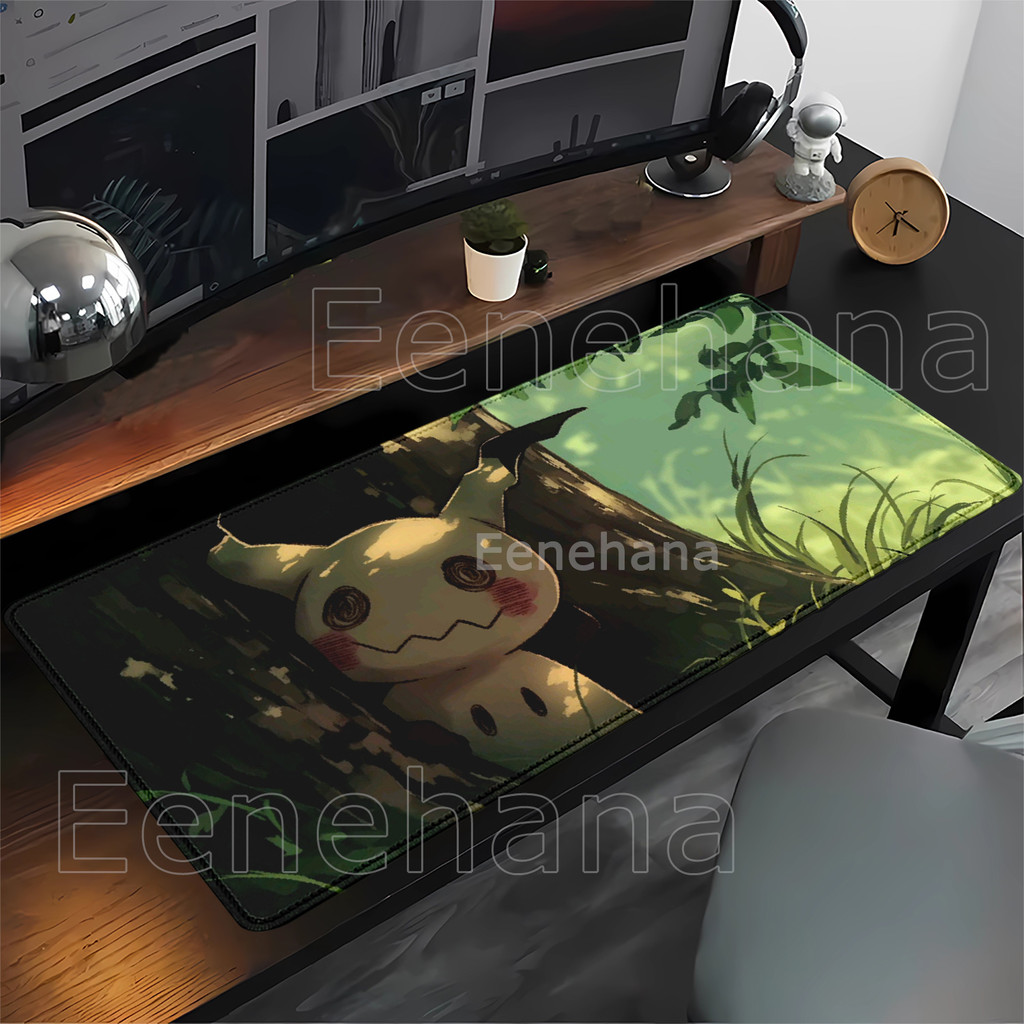 Novo Mimikyu Anime Kawaii XXL PC Gaming Mouse Pad Teclado Overlock Maior Mousepad Escritórios Antiderrapante HD Impressã
