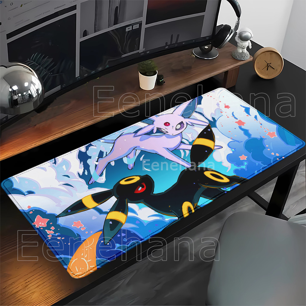 Anime Eevee Gaming Mouse Pad Kawaii Velocidade Teclado Overlock Mousepad PC Acessórios De Escritório Impressão HD Tapete