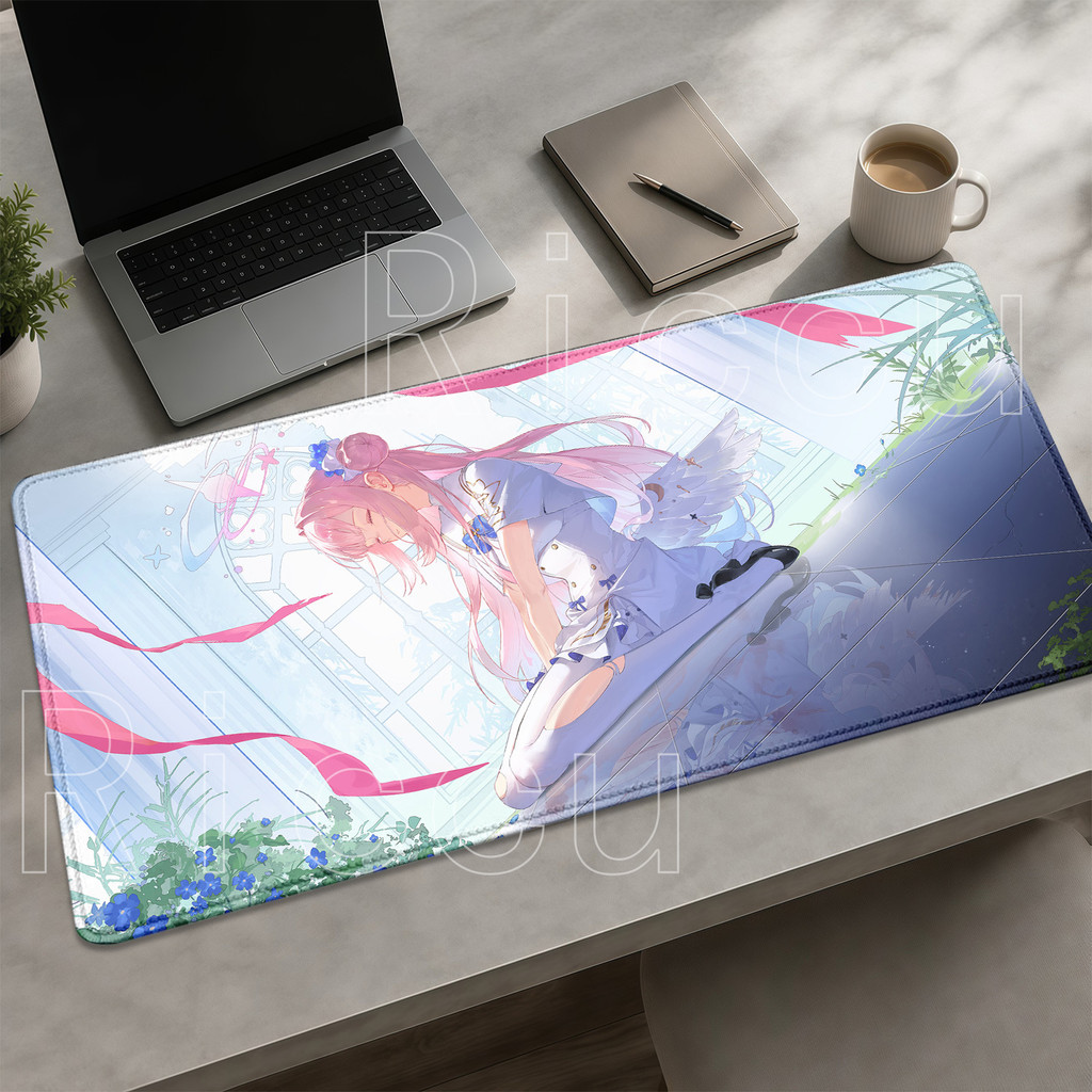 Gaming Misono Mika Azul Arquivo Mousepad Anime Menina Acessórios De Escritório Teclado Overlock Mouse Pad PC HD Impressã