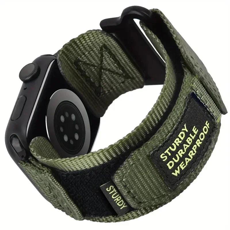 Pulseira De Nylon Para Relógio Apple Ultra ultra2 IWatch Série 9 8 7 6 SE 5 4 3 49/45/44/42/41/40/38mm