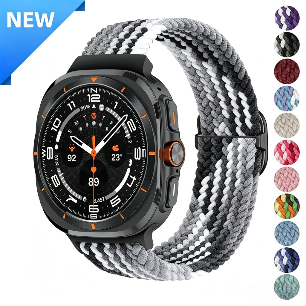 Faixa Elástica Correa Para Samsung Galaxy Watch Ultra2 (2026) 47mm Ultra 2025/2024 Pulseira Esportiva De Nylon