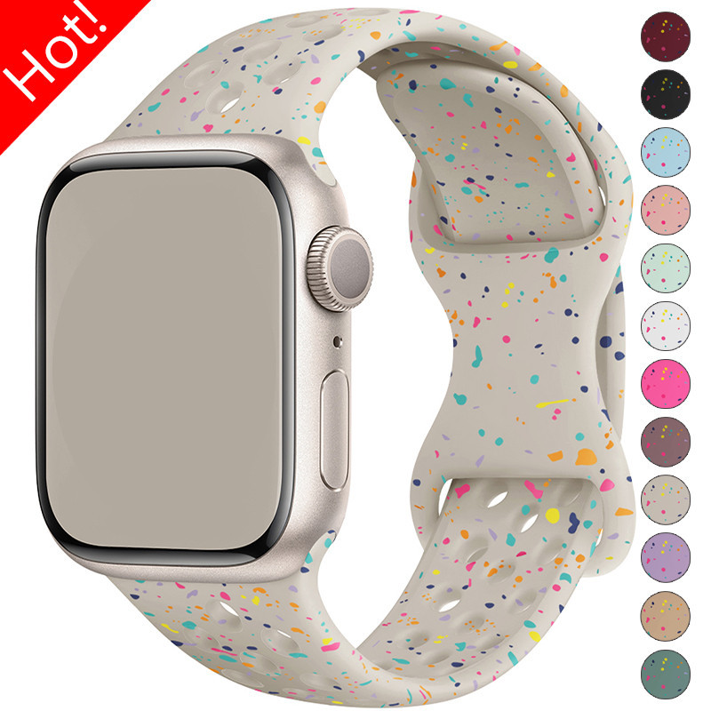 Pulseira De Silicone Para Relógio Apple Ultra ultra2 IWatch Série 11 10 9 8 7 6 SE 5 4 3 49/45/44/42/41/40/38mm