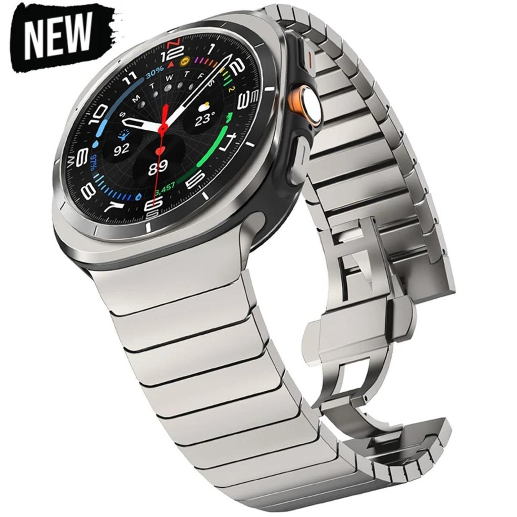 Pulseira De Aço Inoxidável Para Samsung Galaxy Ultra2 (2026) 47mm Watch Ultra (2025) 47mm Metal Masculina Substituição