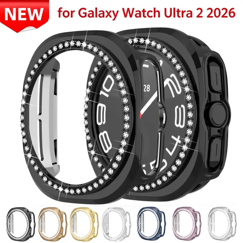 Nova Capa De Diamante Brilhante Para Samsung Galaxy Ultra2 (2026) 47mm Protetora Ultra 2026 Moldura Anti-Queda