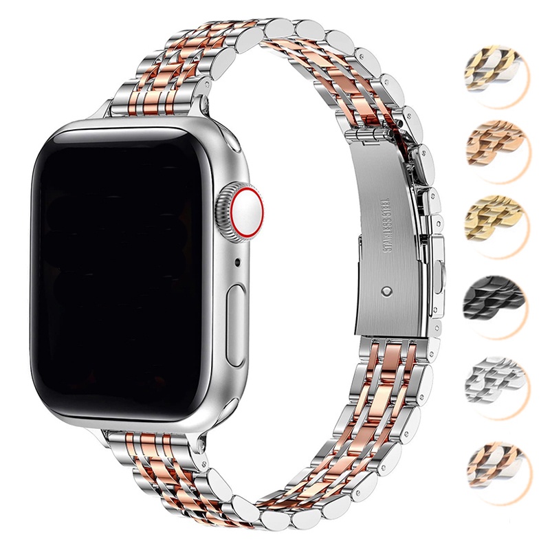 Bracelete Metálica De Aço Inoxidável Compatível Para Relógio Apple ultra2 49/45/44/42 iWatch Ultra Series11 9 8 7 6 SE 5