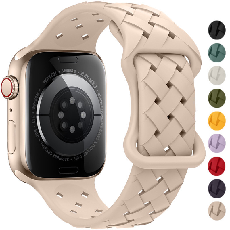 Bracelete De Silicone Para Relógio Apple Ultra ultra2 IWatch Série 9 8 7 6 SE 5 4 3 49/45/44/42/41/40/38mm