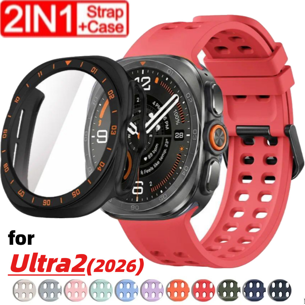 Alça + Capa + Vidro Temperado Para Samsung Galaxy Ultra2 2026 Sport Band Dura PC 9 Ultra 2 Moldura De Cinto