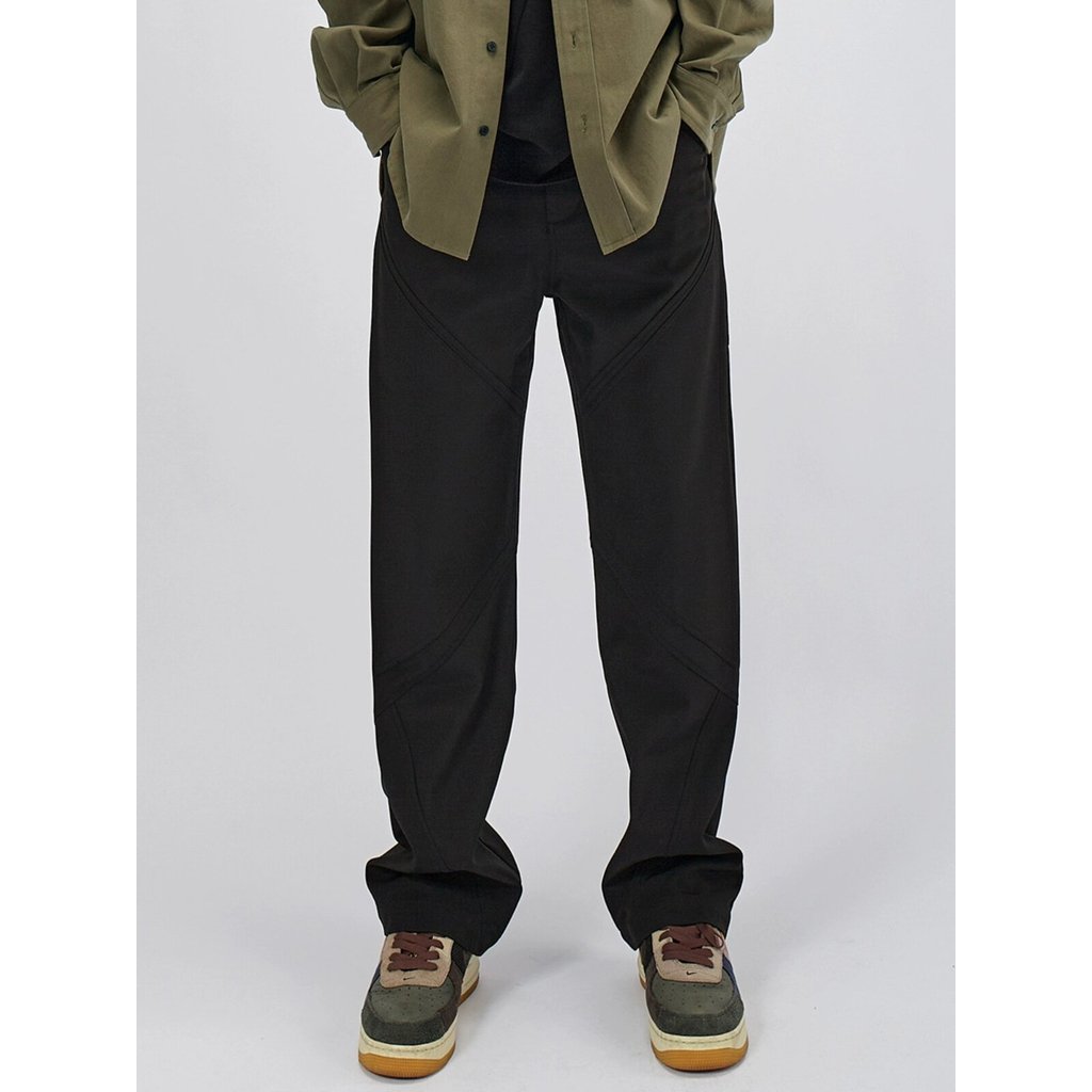 HAMB Original 2025 primavera novo produto estilo ao ar livre calças retas de náilon masculino Casual solto terno calças