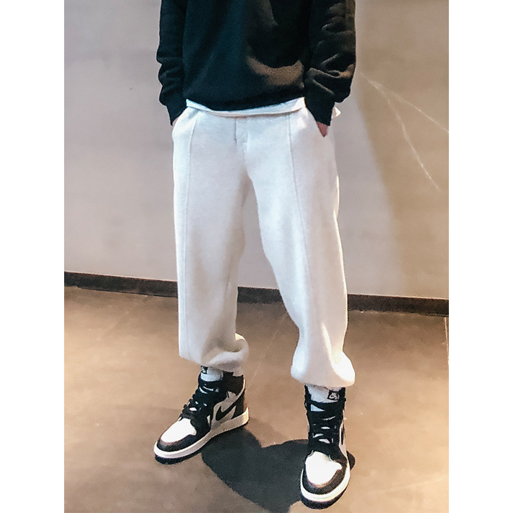 HAMB Original 2026 primavera novo produto estilo americano pesado quente pé-harness Sweatpants masculino solto esportes
