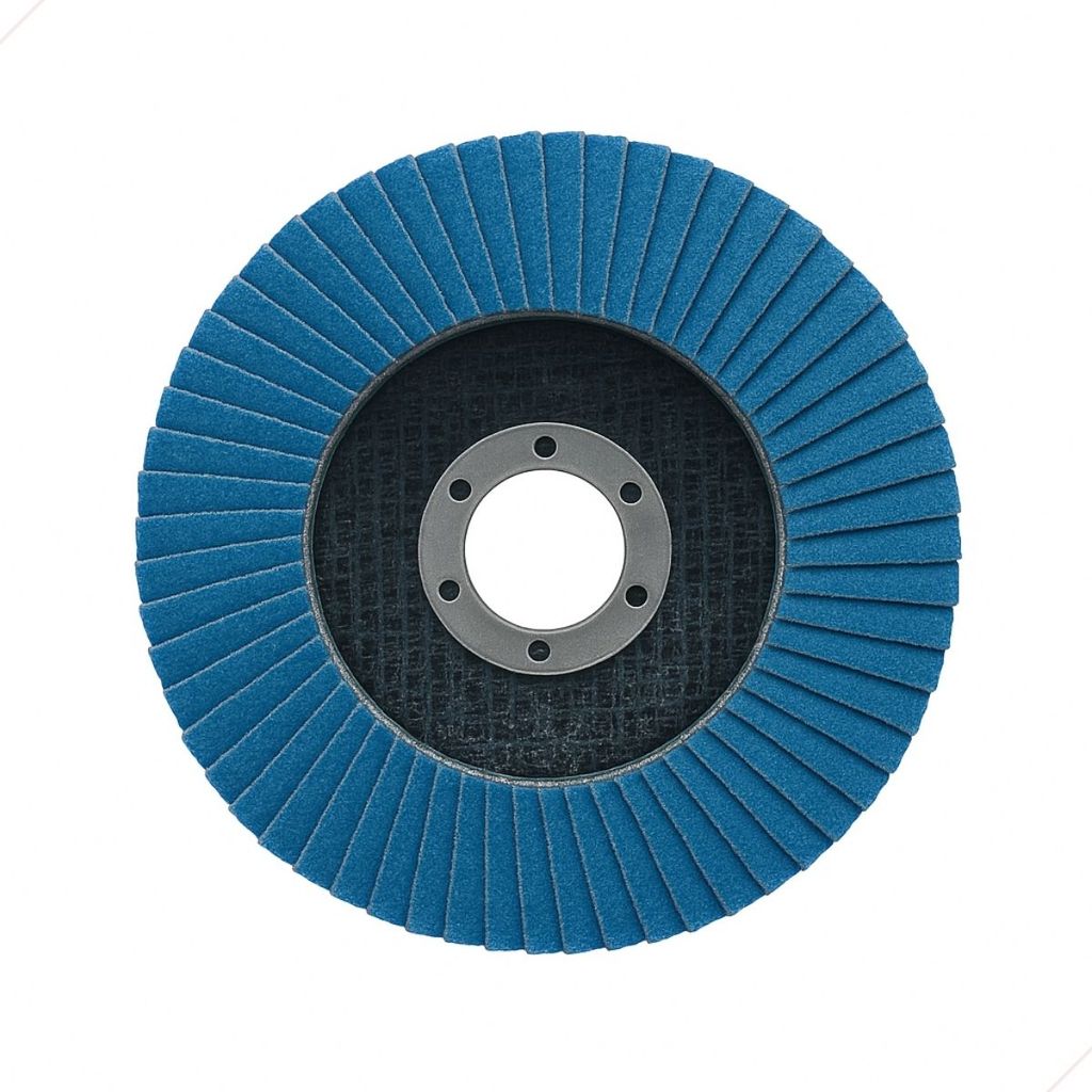 Disco Flap Fibra Vidro Cônico Grão 80 4.1/2 X 7/8 115mm Para Limpeza e Acabamento Profissional