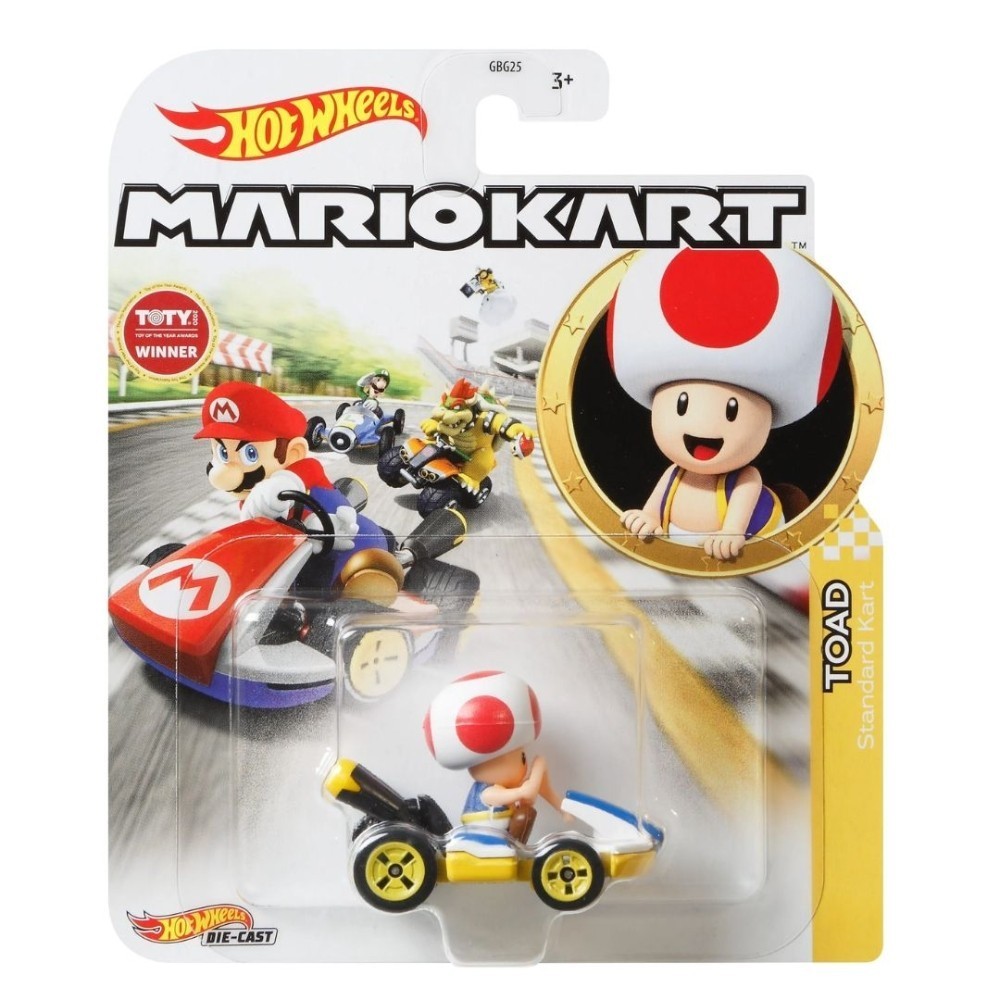 Hot Wheels Mario Kart Toad Standard 1:64 Mattel