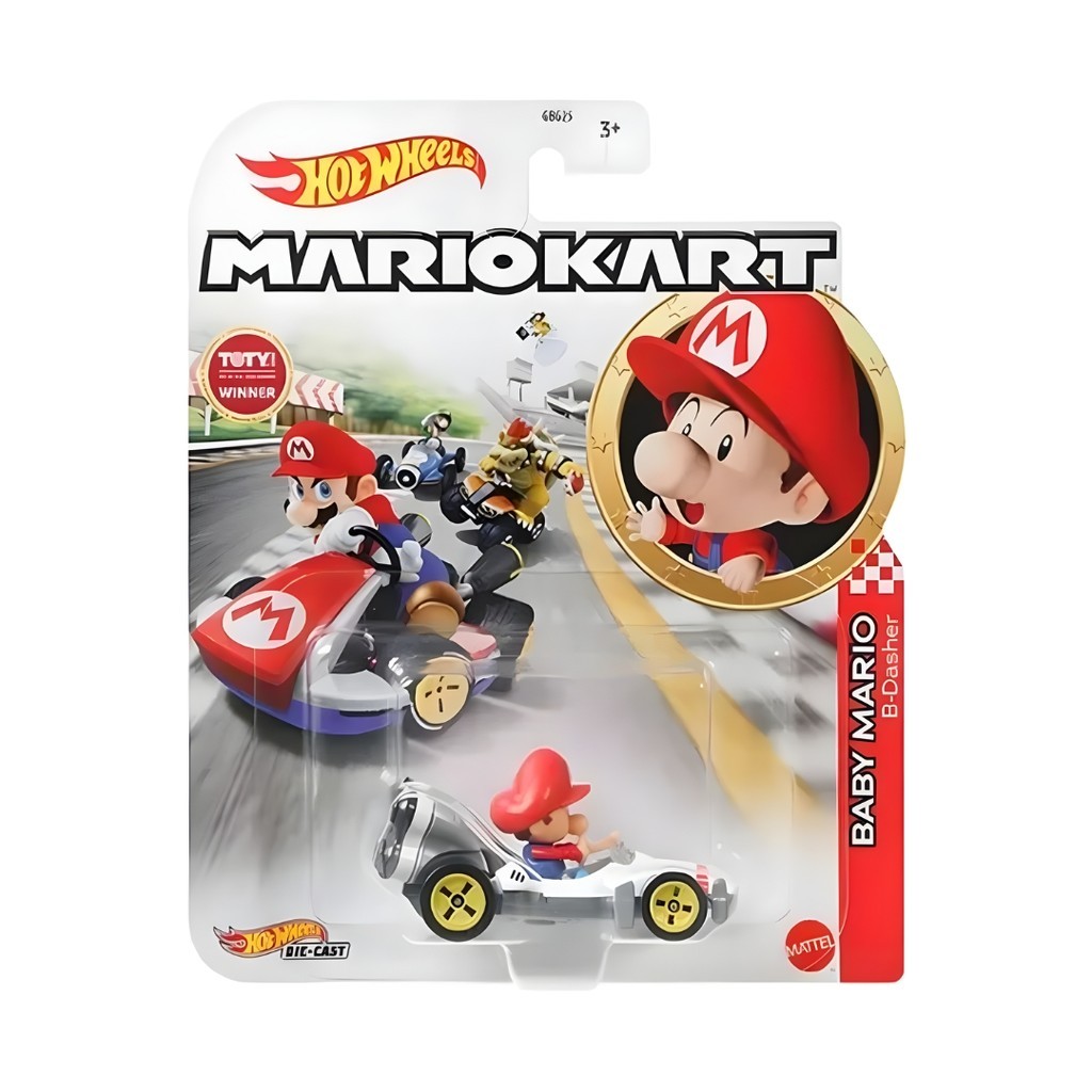 Baby Mario B-Dasher - Hot Wheels Mario Kart GRN12