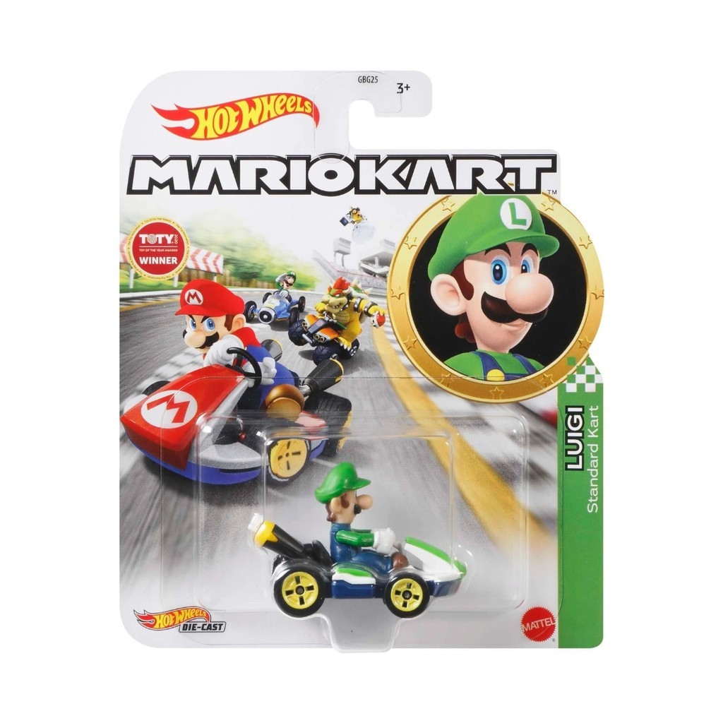 Luigi Standard Kart - Hot Wheels Mario Kart GLP37