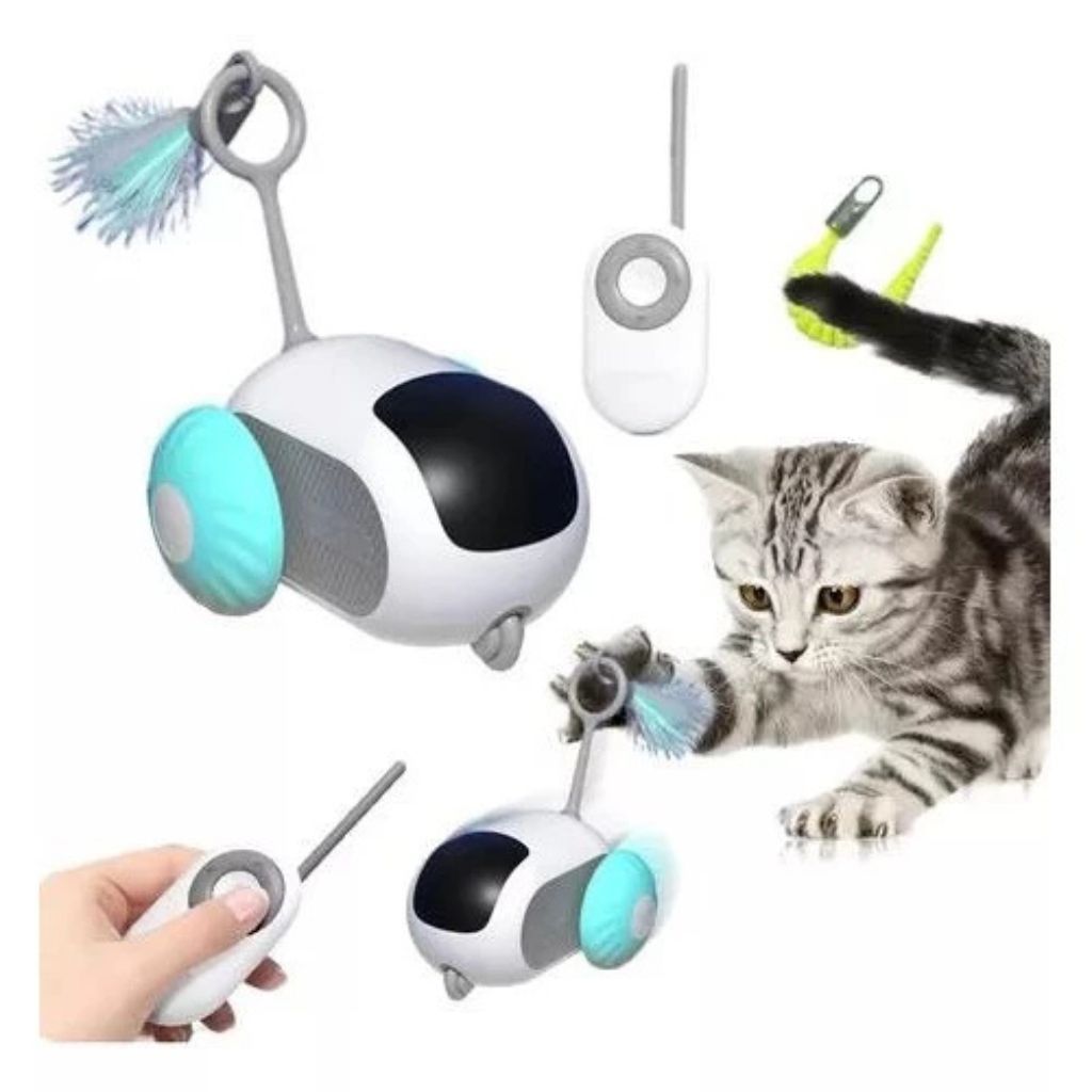 Carrinho Bate Bate Brinquedo Gatos Recarregável Com Controle Pet