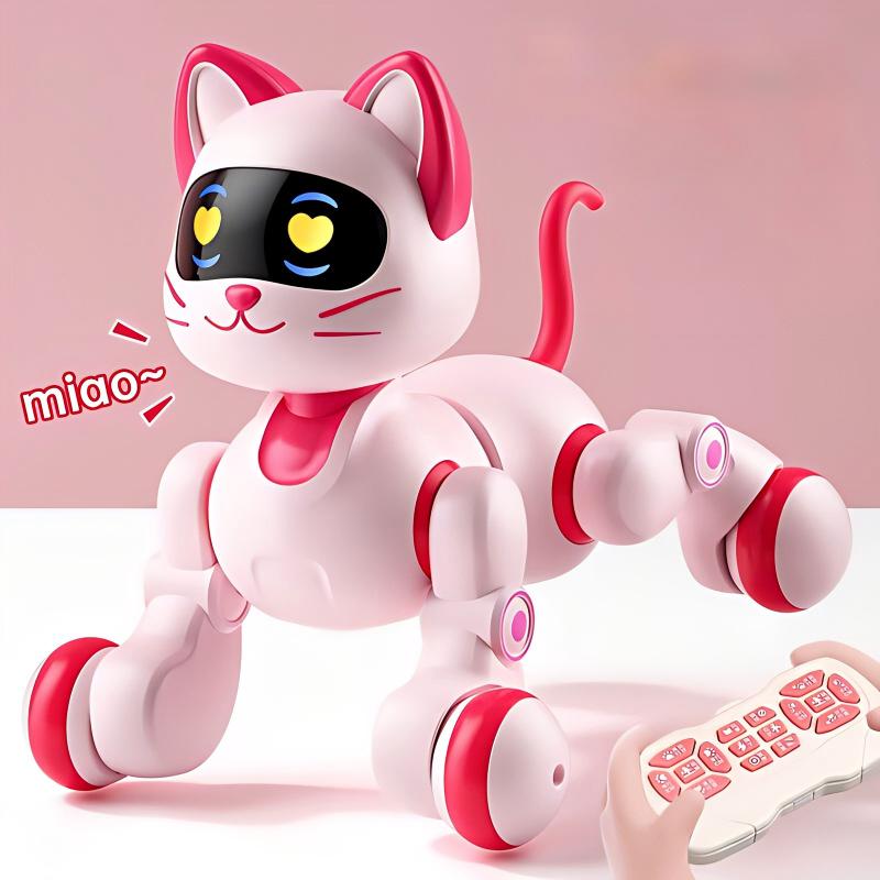 Castela LED Robot Cat Interativo RC Robotic Pet Com Controle De Gestos Sensores Inteligentes 360 Move Light Show Present