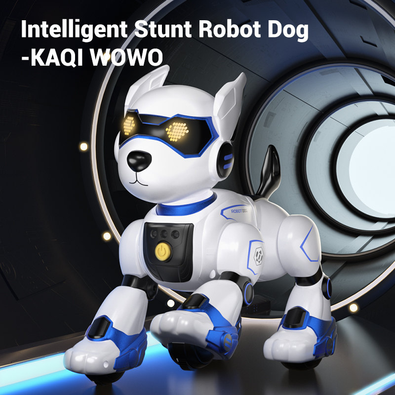 Cão Robô Inteligente Acrobata RC 2.4G Controle Brinquedo Educativo Programável Pet Robótico Interativo Canta Dança Conta