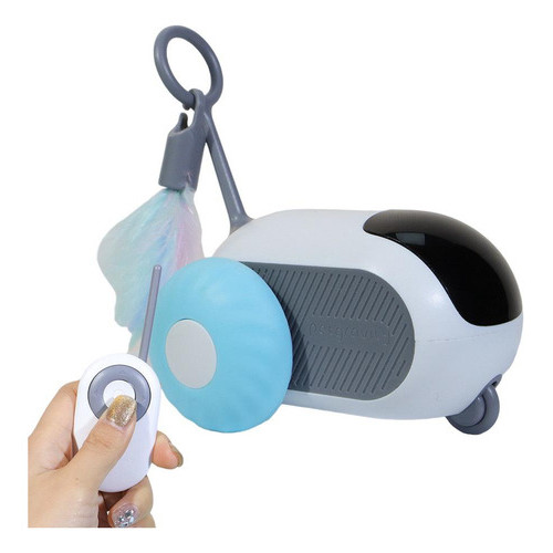 Brinquedo Elétrico Interativo Carro Controle Gato Pet