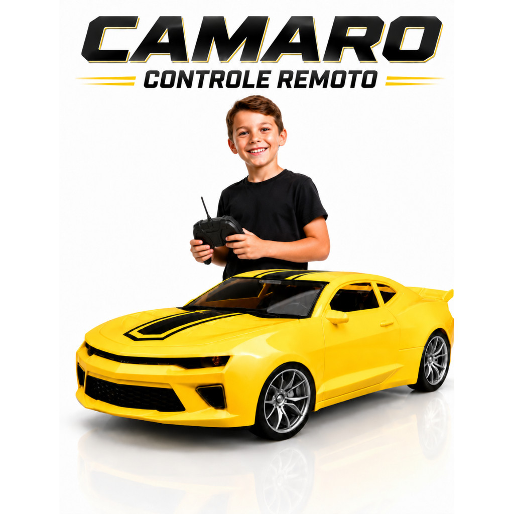 Carrinho Controle Remoto Speed Camaro Fun 7 Funcões