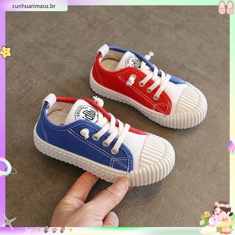 Tênis de um Pedal sapatos brancos meninos verão influenciador respirável sapatos infantis sapatos de bebê de sola macia