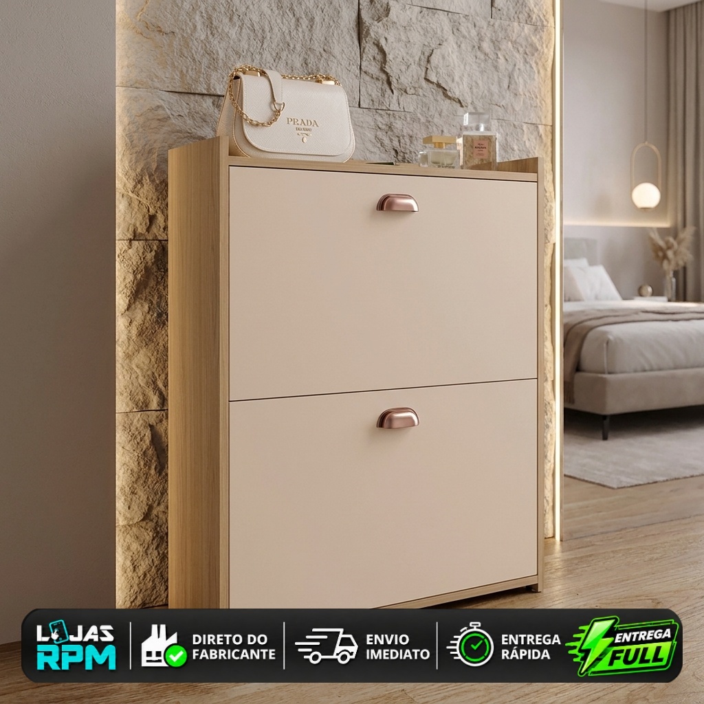 Sapateira Closet Vertical Organizadora Compacta Apartamento 12 Pares Calçados - A queridinhas dos Influenciadores