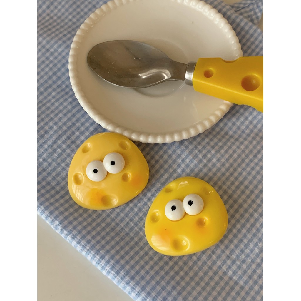 Tridimensional influenciador moda sapatos acessórios diy criativo destacável sapato fivela bonito queijo decoração fivel