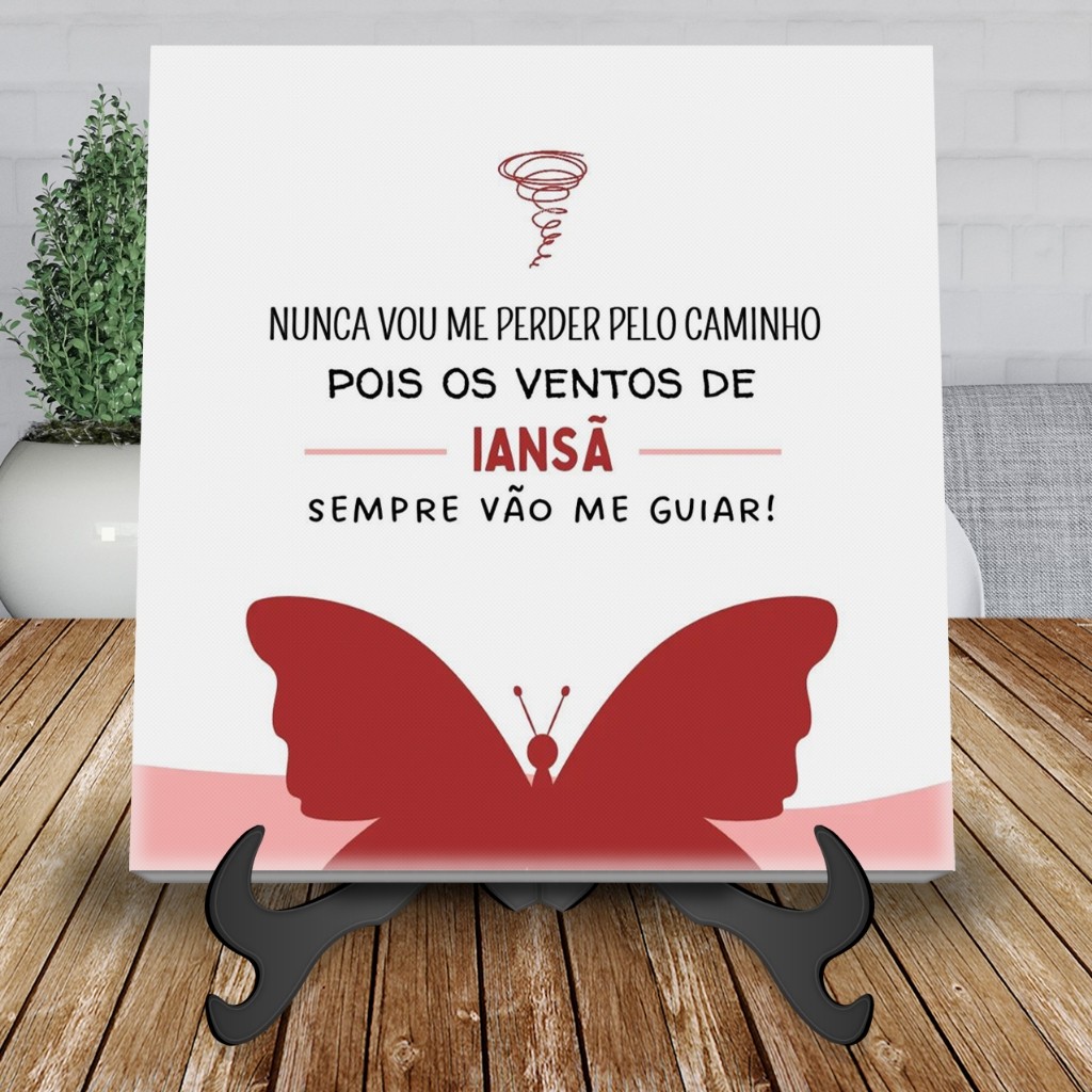 Azulejo Decorativo Iansã Orixás Frase Meu Ori