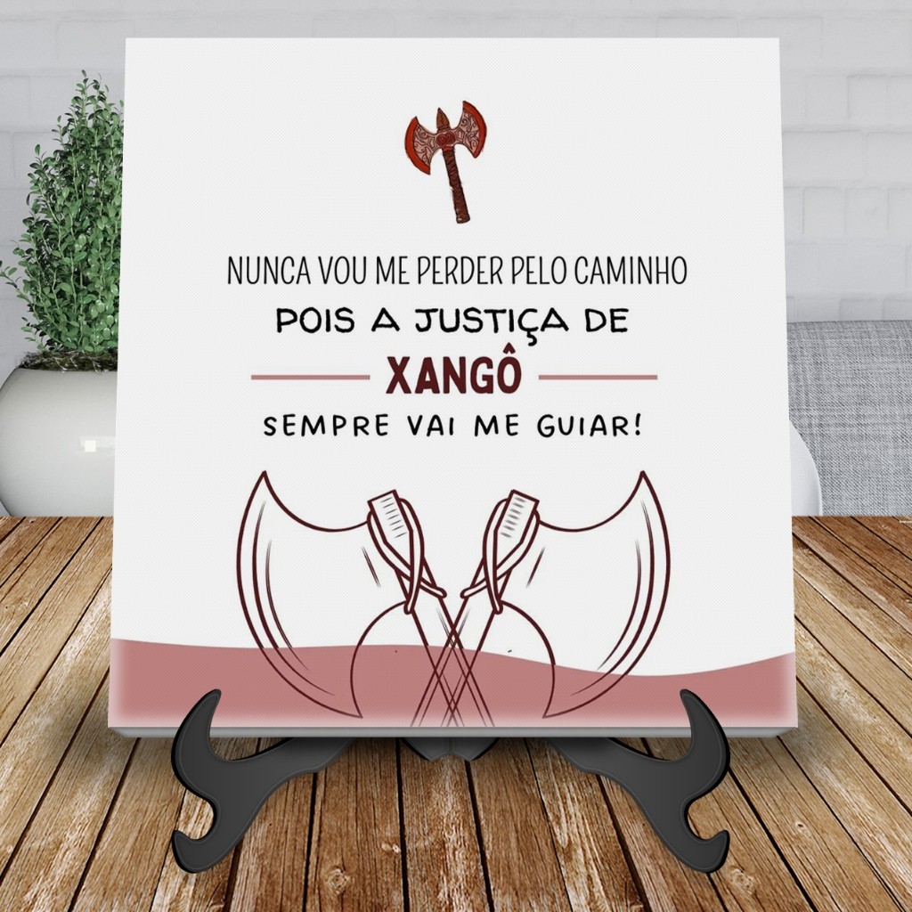 Azulejo Decorativo Xangô Orixás Frases Meu Ori