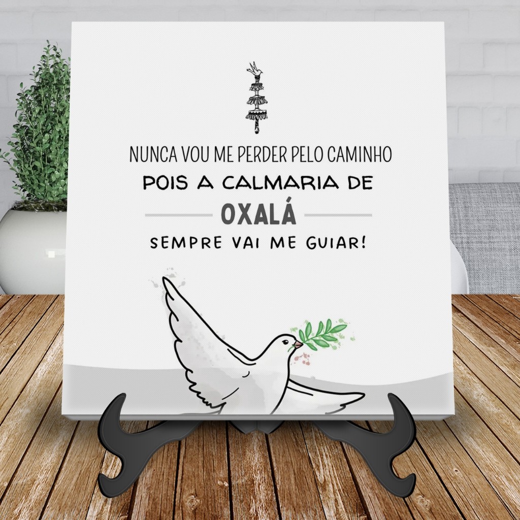 Azulejo Decorativo Oxalá / Oxaguiã Orixás Frases Meu Ori