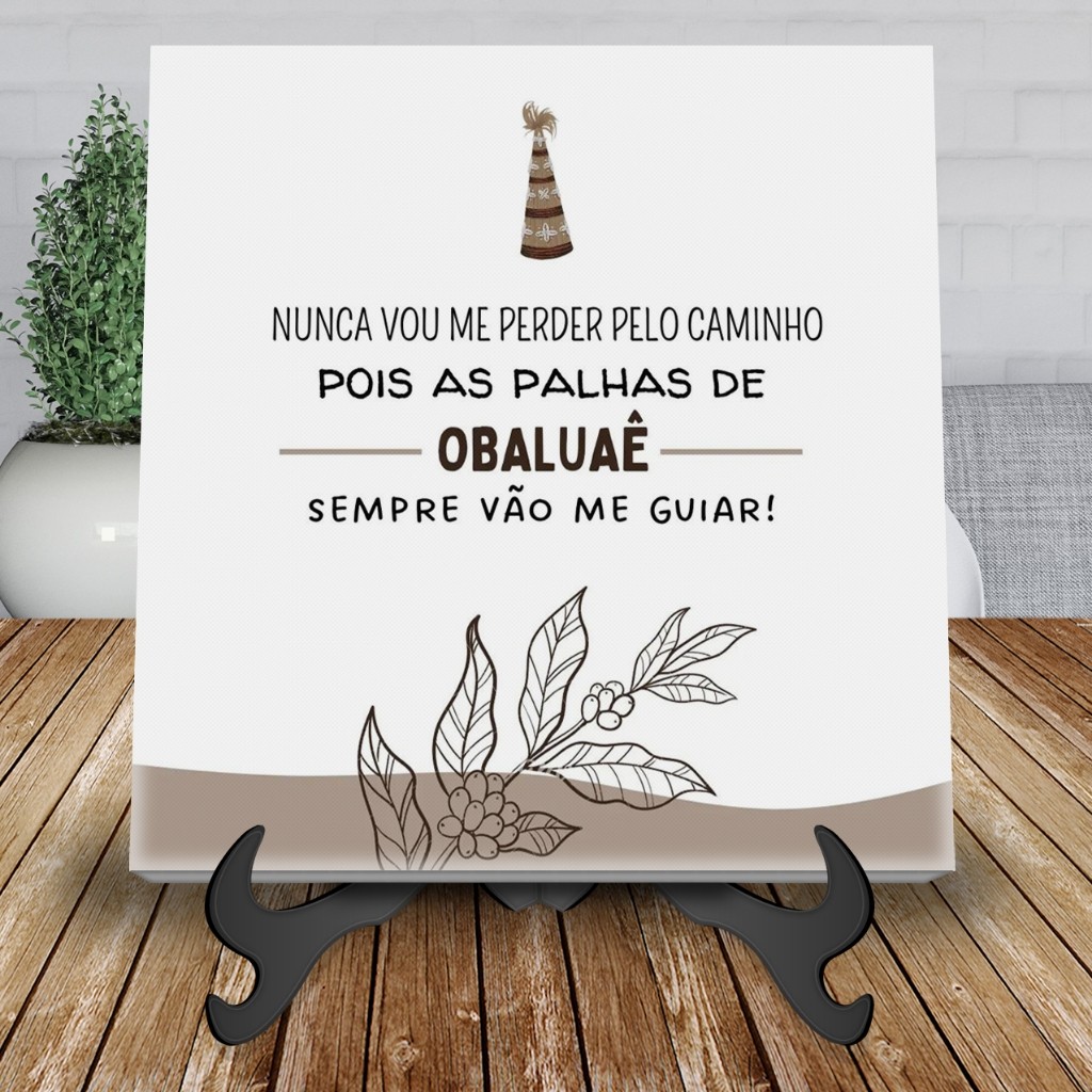 Azulejo Decorativo Obaluaê Orixás Frases Meu Ori