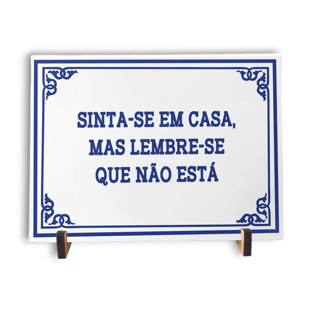 Azulejo Decorativo 15x20cm frase 