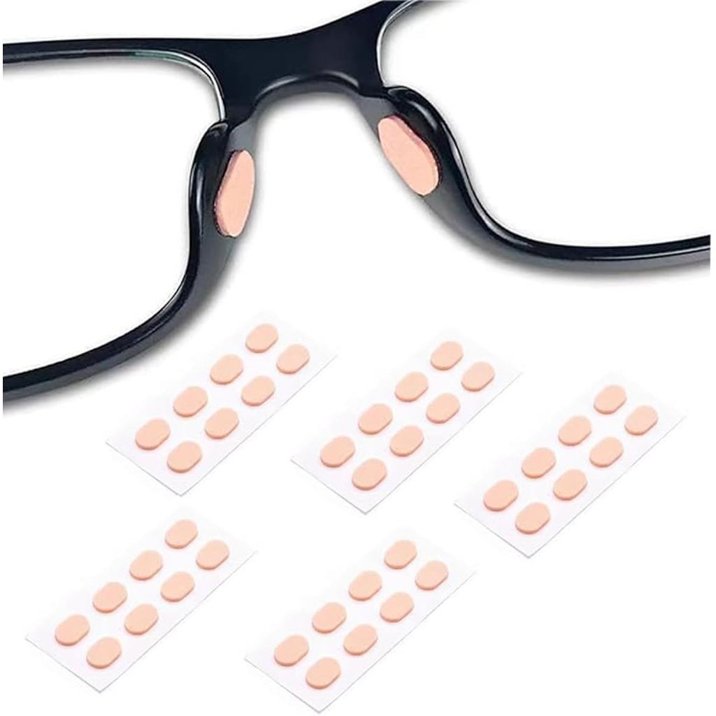 Soft Foam Eyeglass Nose Pads, 20 Pairs Self-Adhesive Nose Pads,Anti Slip Eyeglass Nose Piece Nosepads for Glasses, Sungl