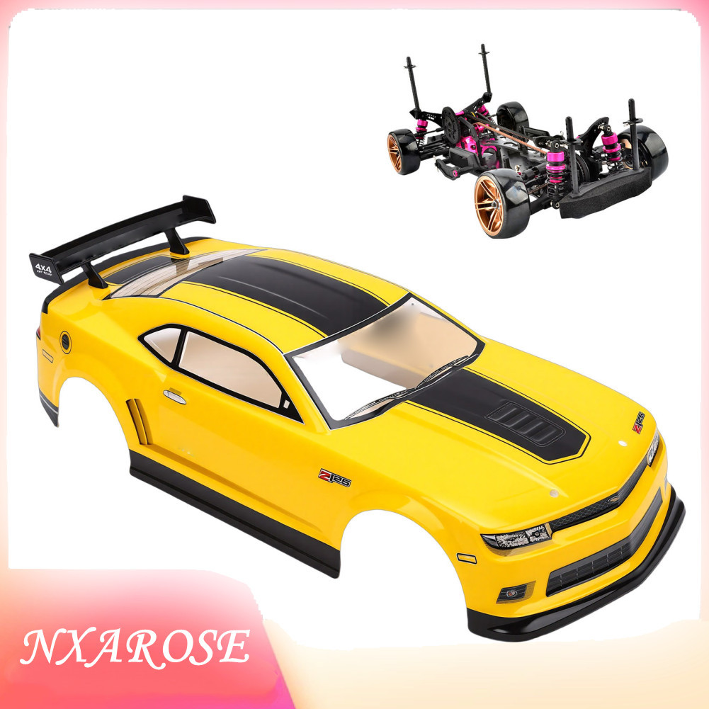 Nxarose-br 1/10 RC Car Body PVC Hard Shell com asa traseira para axial SCX10 Crawler