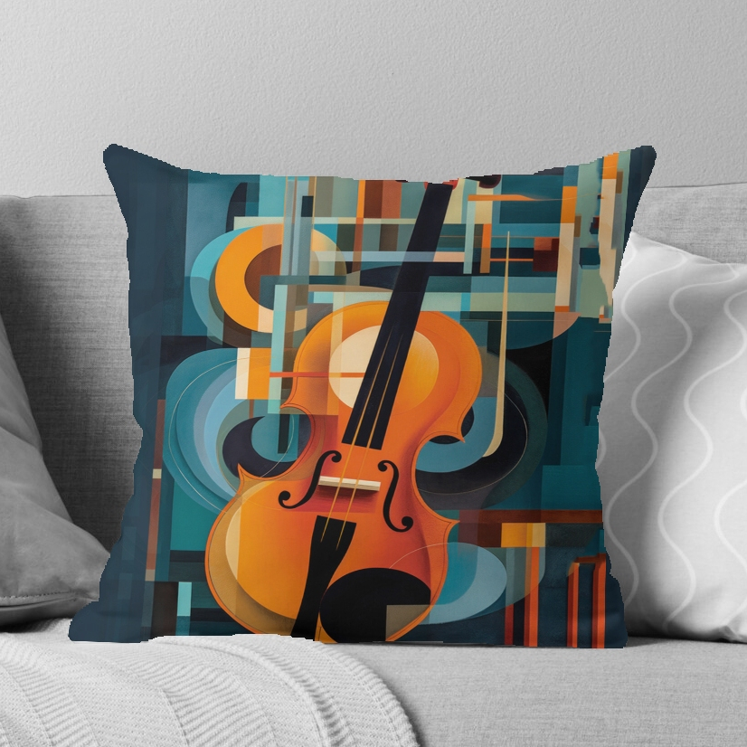 Almofada Violino Violin Decoração de Musica estudante presente decorativo
