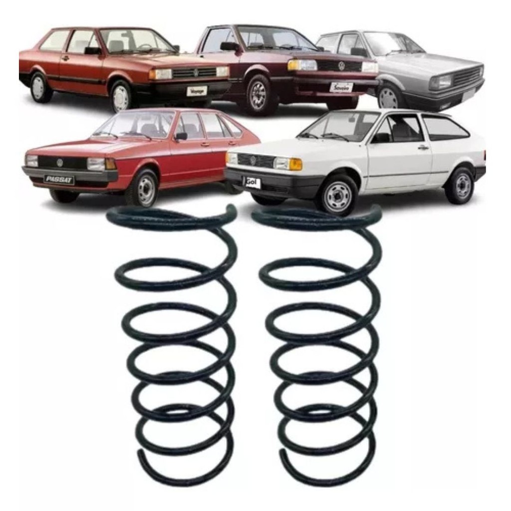 Par Mola Espiral Traseira Gol Voyage 1980/1996 Gnv