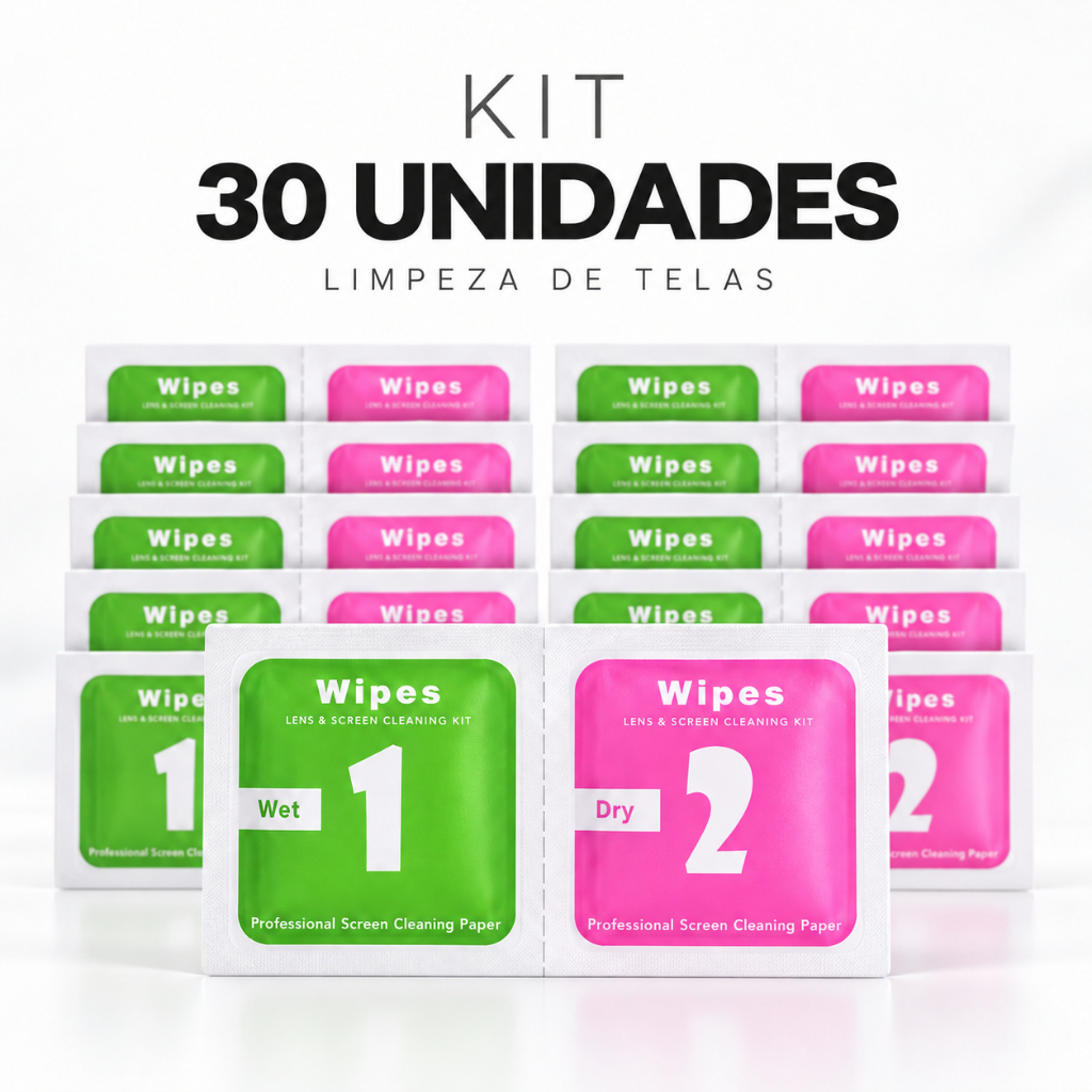 Kit 30 Limpa Tela Celular Pano Para Aplicação Da Película