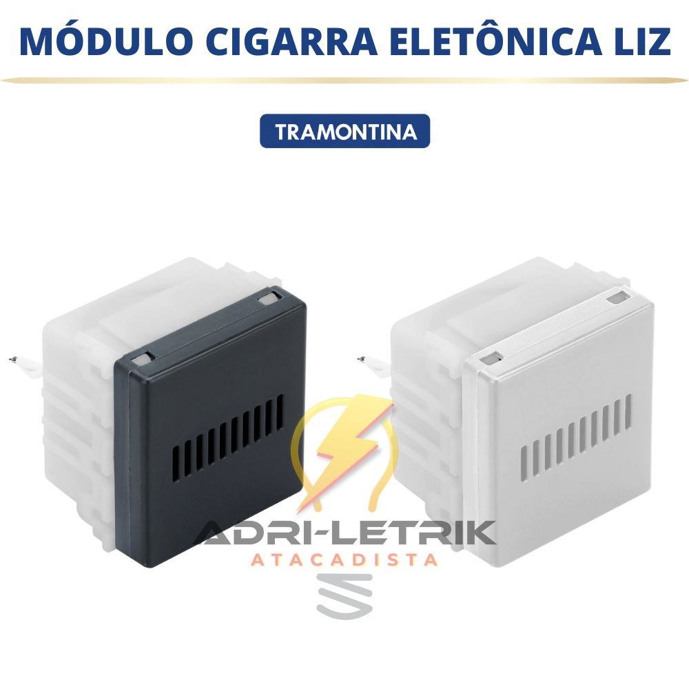 MÓDULO CIGARRA ELETRÔNICA LIZ GRAFITE/BRANCO TRAMONTINA