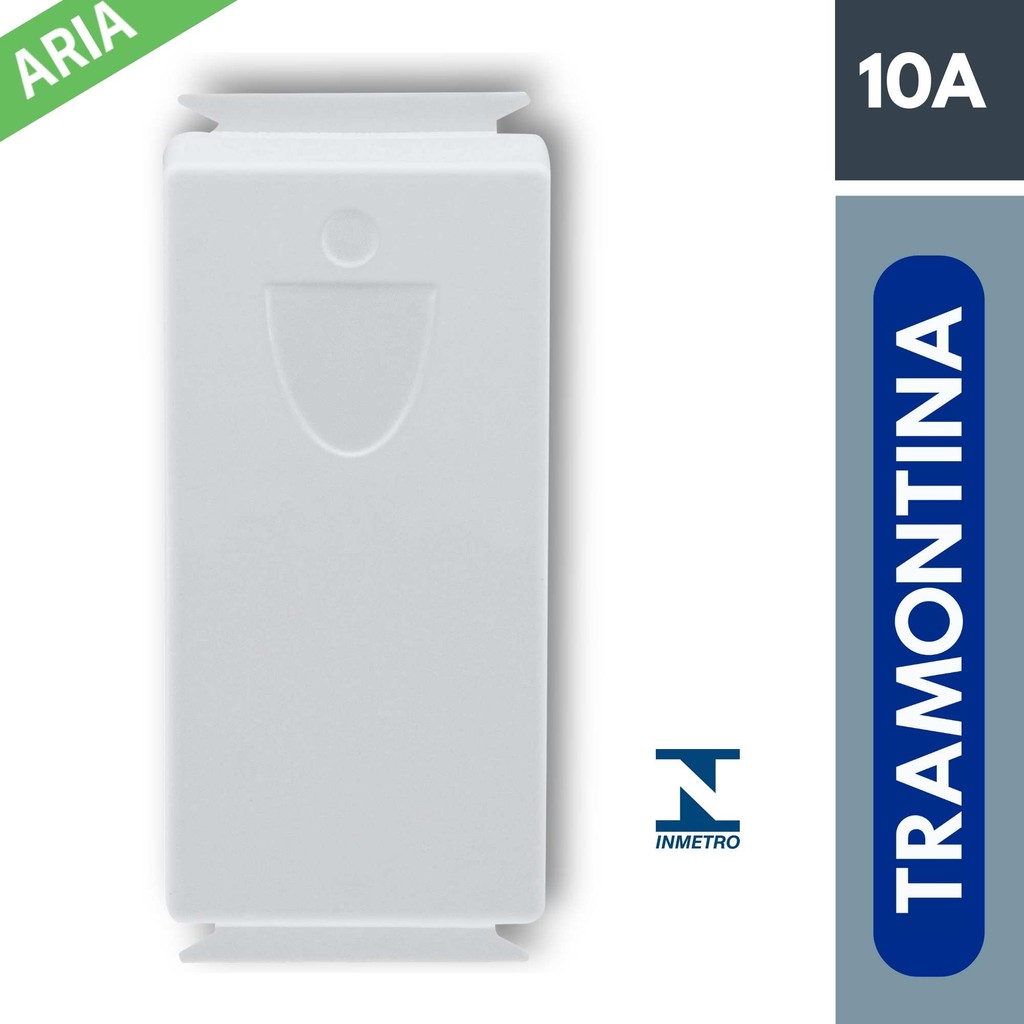 Módulo Pulsador Campainha Aria Tramontina 10A 250V Branco