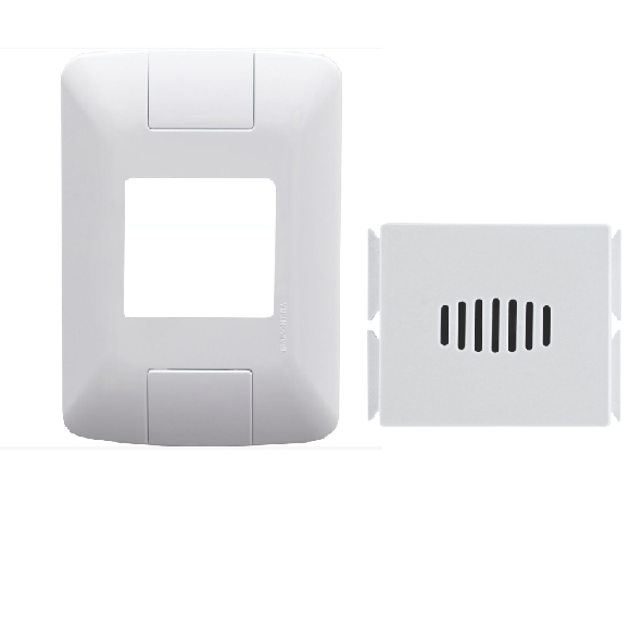 Kit Campainha Cigarra + Placa 2 Pontos  BIVOLT TRAMONTINA