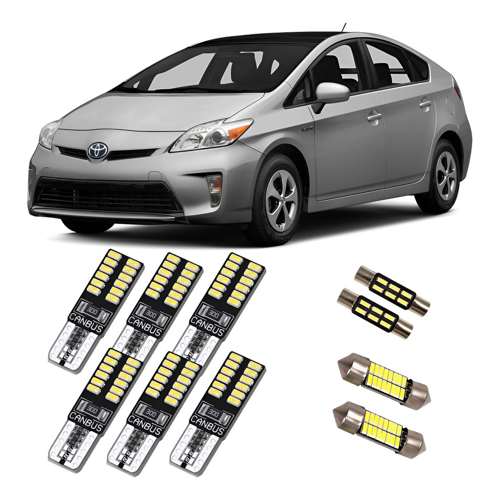 Kit Lampadas Ultra Led Premium Internas Toyota Prius 2010 2011 2012 2013 2014 2015 2016 2017 2018 2019 2020 2021