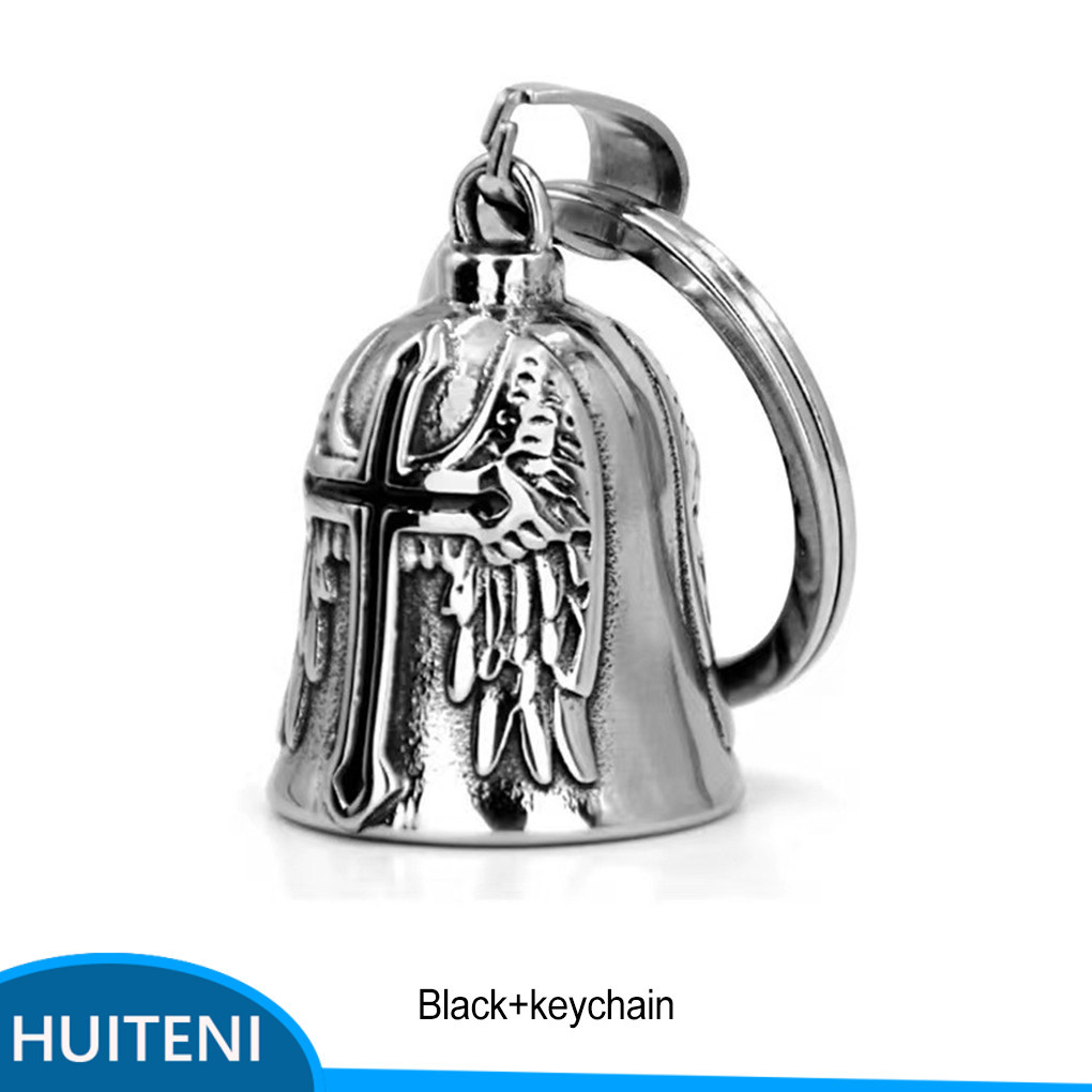 Sino Motociclista Guardião Lucky Bell Necklace Para Homens Alto E Crisp