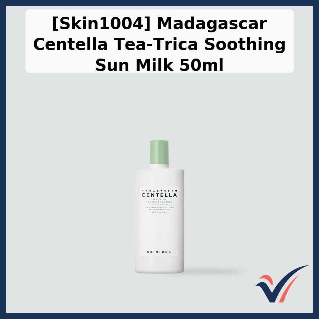 [Skin1004] Madagascar Centella Tea-Trica Leite Solar Calmante 50ml/Coreano/Proteção Leve Por vibepick