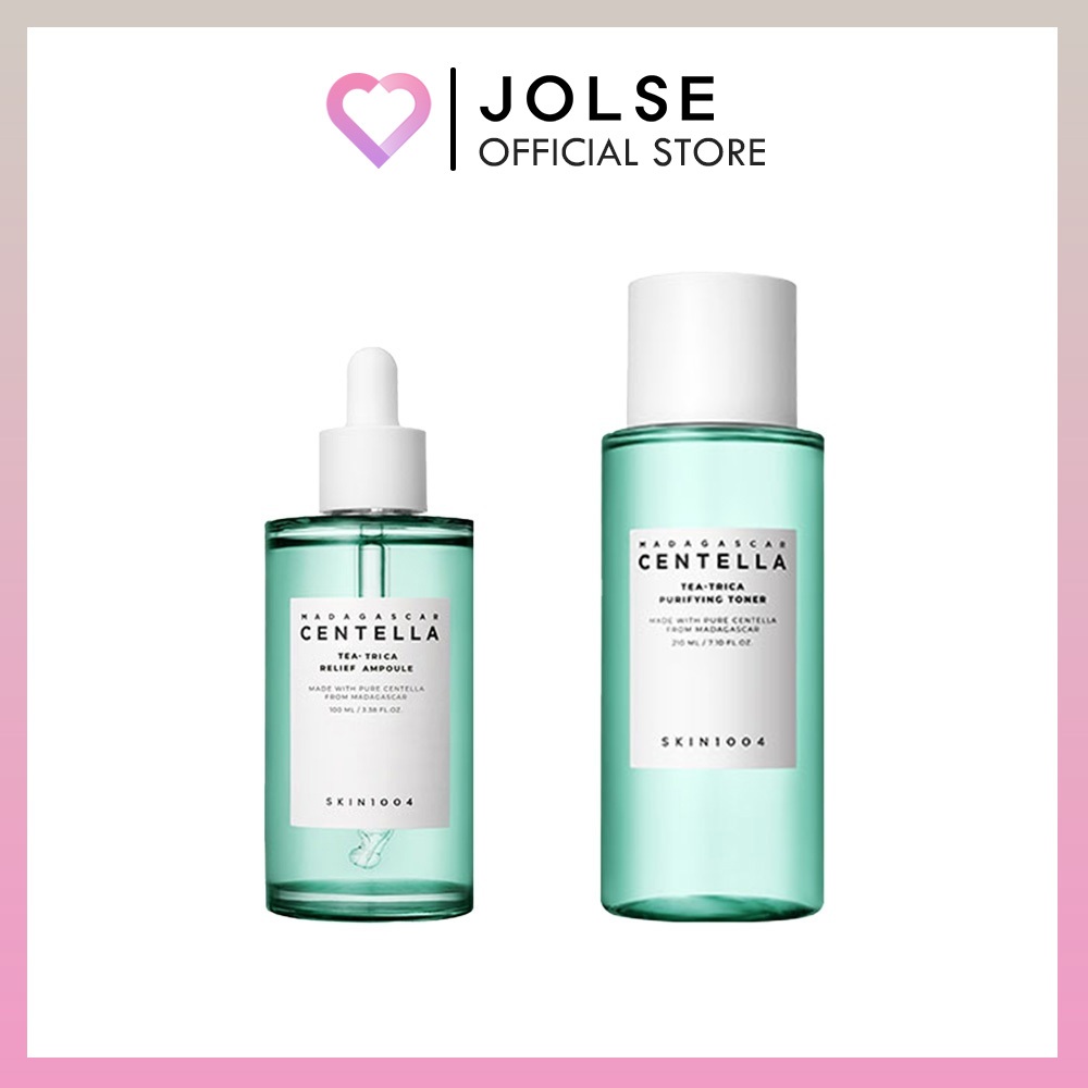 SKIN1004 Madagascar Centella Tea-Trica Tônico Purificante 210ml/Ampola De Alívio 100ml