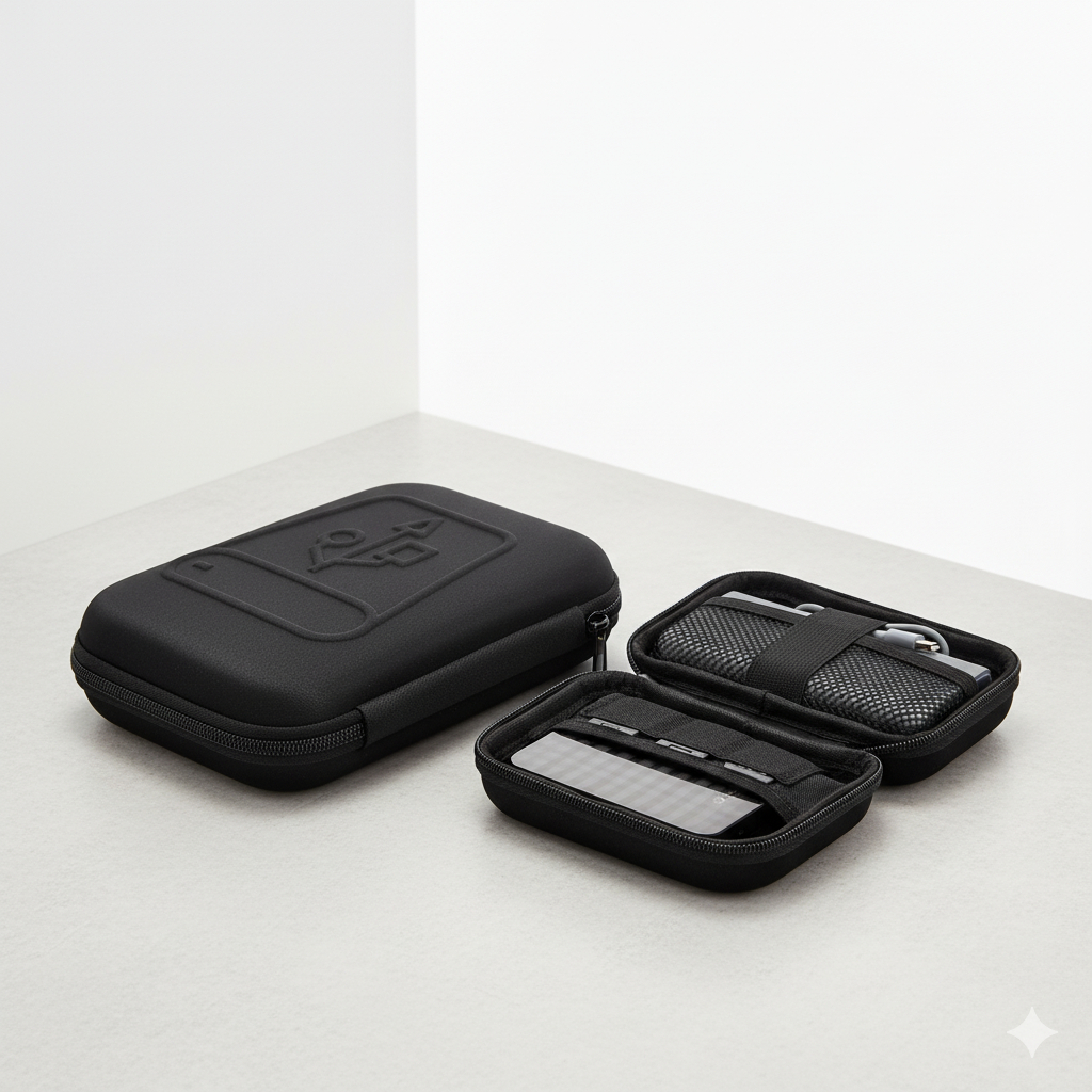 Hard Case Capa Hd Externo Power Bank Pendrive Estojo Oferta